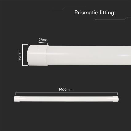 LED Lysstofrørarmatur LED/50W/230V 3000/4000/6500K 146 cm