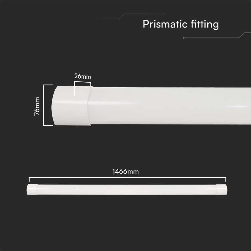 LED Lysstofrørarmatur LED/50W/230V 3000/4000/6500K 146 cm