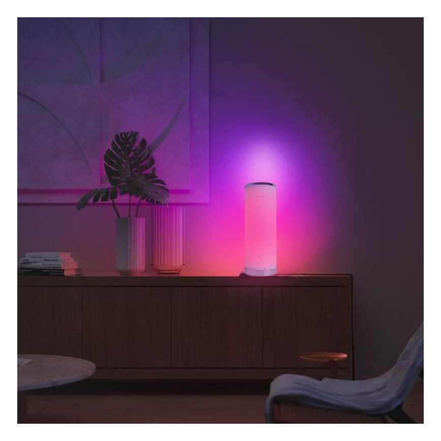 LED m. RGBW-farver Bordlampe dæmpbar LED/5W/230V + fjernbetjening