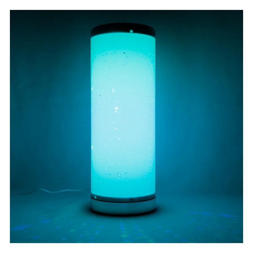 LED m. RGBW-farver Bordlampe dæmpbar LED/5W/230V + fjernbetjening