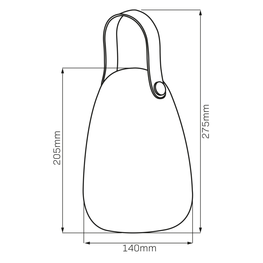 LED m. RGBW-farver Solcellelampe CANARIA LED/2W/1,2V 400 mAh IP44 hvid