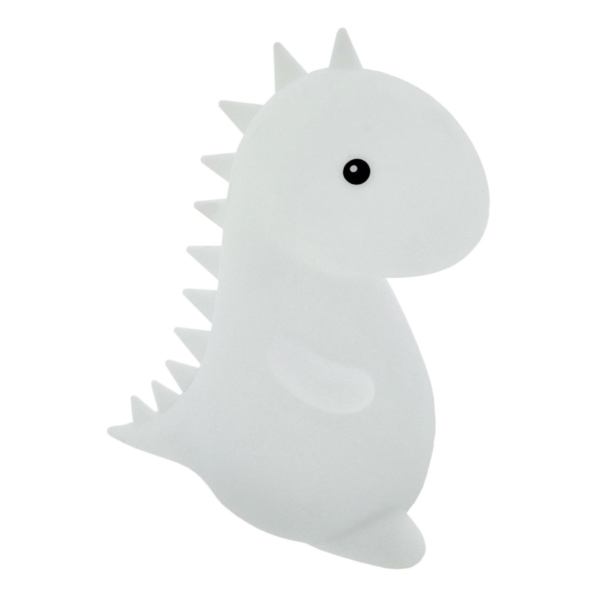 LED m. RGBW-farver Til børn touch-funktion lampe LED/1W/5V USB 1200 mAh dinosaur