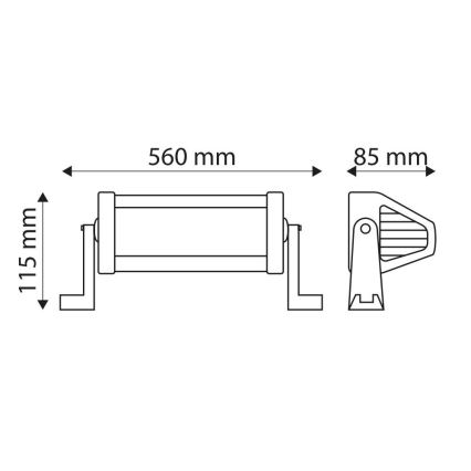 LED motohjelmslampe EPISTAR LED/120W/10-30V IP67 6.000K