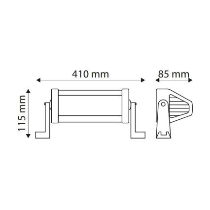 LED motorhjelmslampe EPISTAR LED/72W/10-30V IP67 6000K