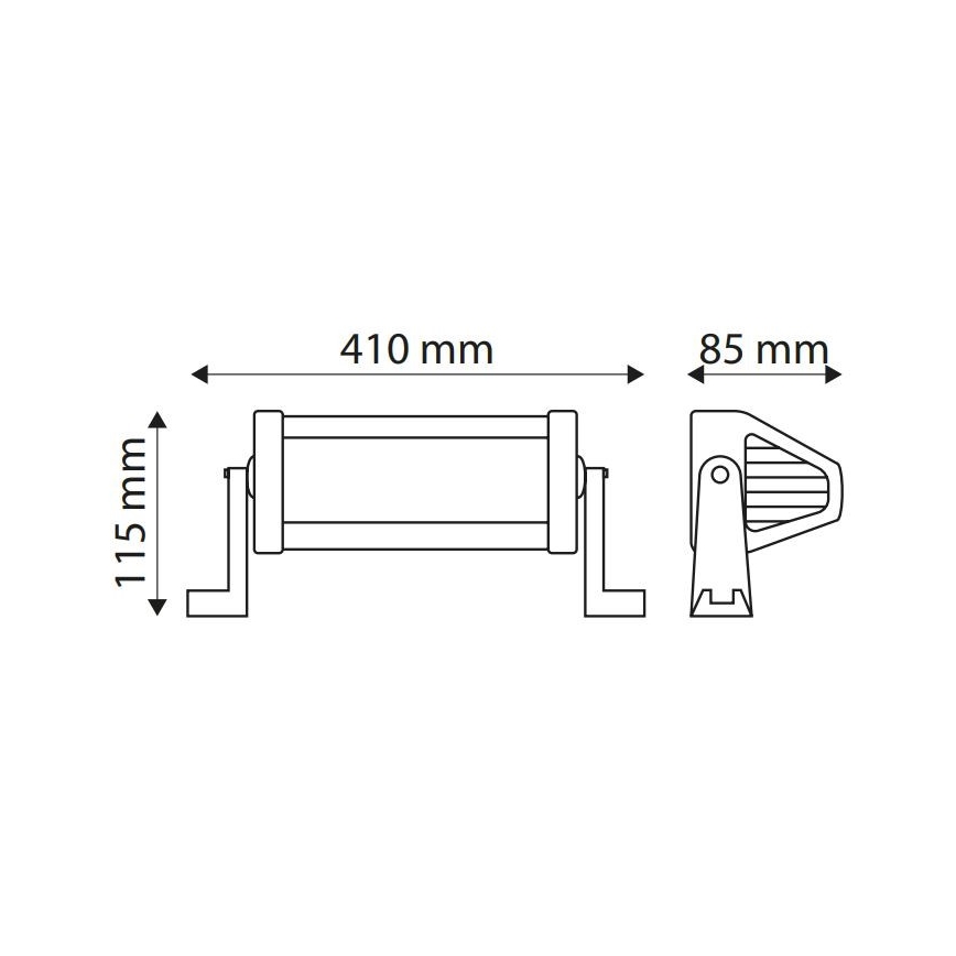 LED motorhjelmslampe EPISTAR LED/72W/10-30V IP67 6000K