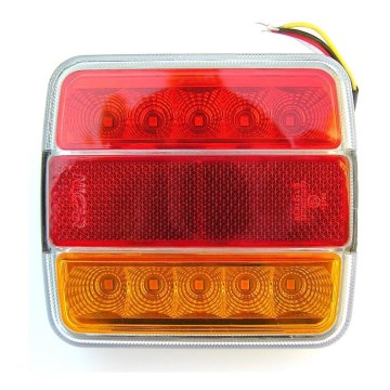 LED multifunktionel baglygte MULTI LED/1,2W/12V IP65 rød/orange
