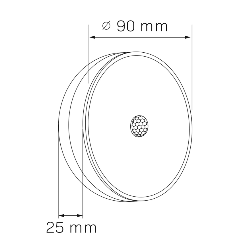 LED Møbelbelysning med sensor LED/1,2W/4,5V 3xAA mat krom