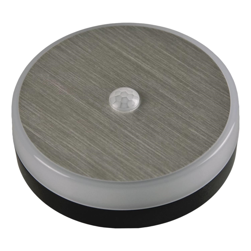 LED Møbelbelysning med sensor LED/1,2W/4,5V 3xAA mat krom