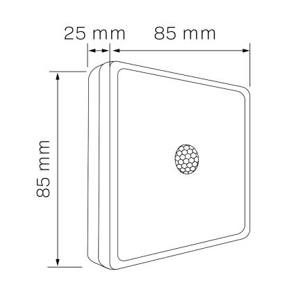 LED Møbelbelysning med sensor LED/1,5W/4,5V 3xAA mat krom
