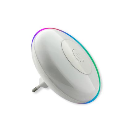 LED natlampe m. RGBW-farver LED/1W/230V hvid