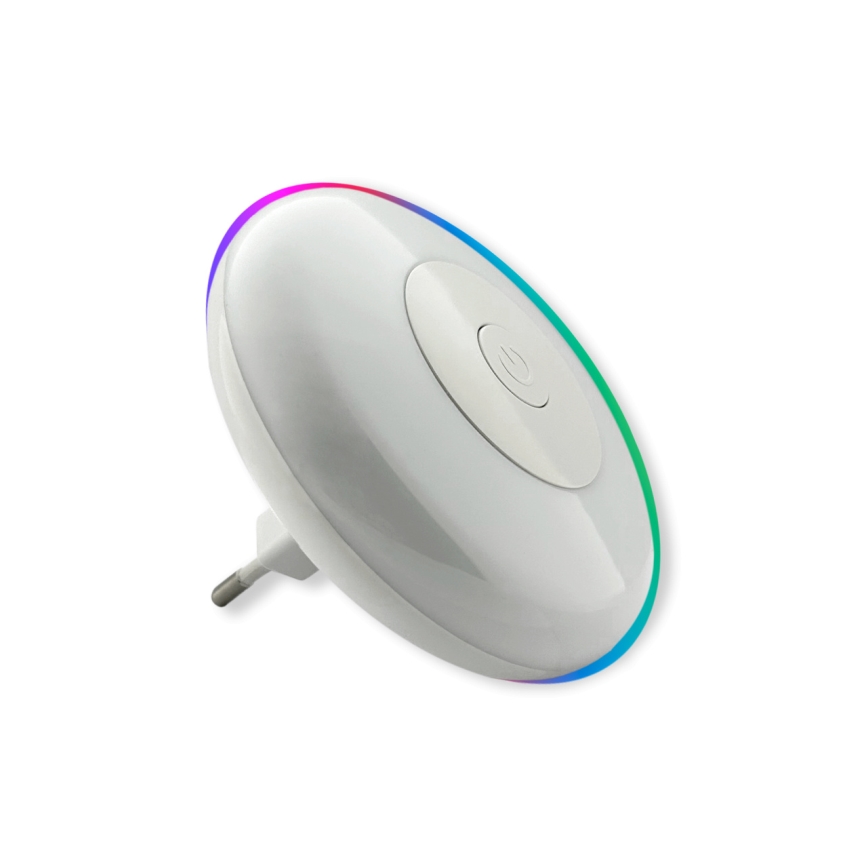 LED natlampe m. RGBW-farver LED/1W/230V hvid