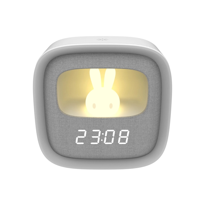 LED natlampe m. vækkeur dæmpbar BUNNY LED/1,2W/5V 3000K