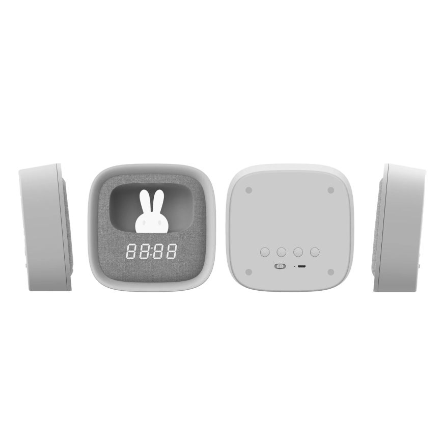 LED natlampe m. vækkeur dæmpbar BUNNY LED/1,2W/5V 3000K