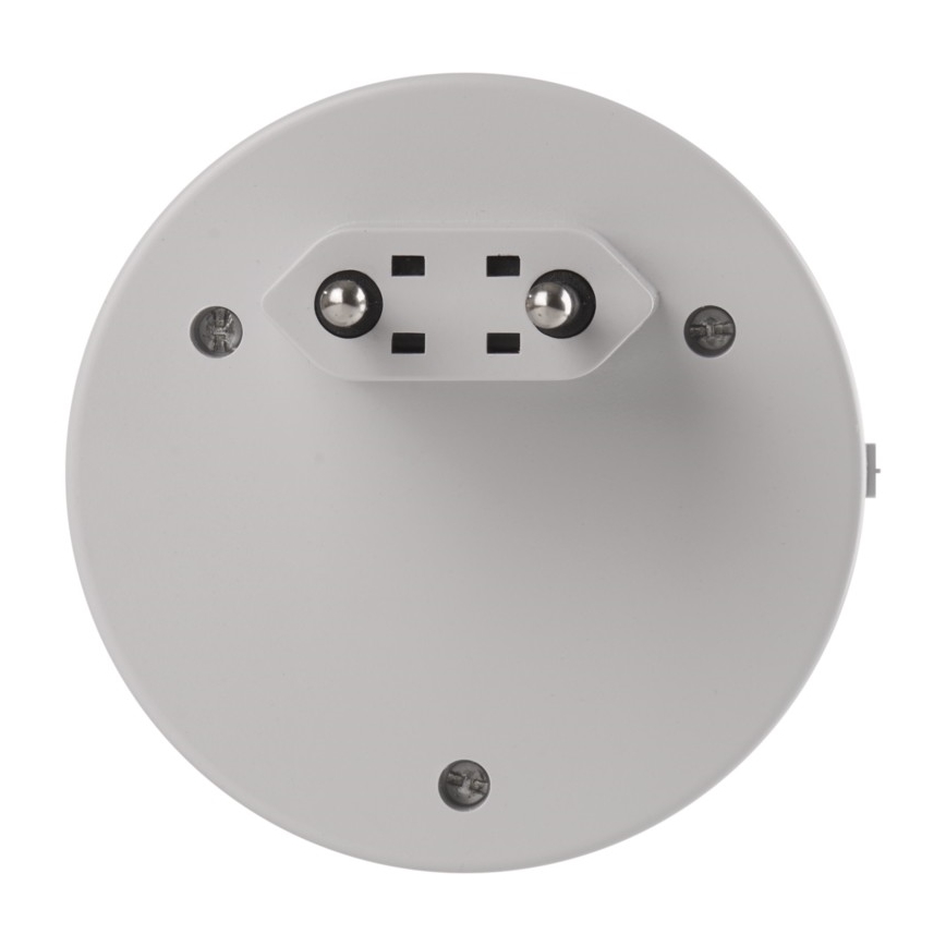 LED natlampe med fotosensor til stikkontakt + 2xUSB 3xLED/0,3W/230V