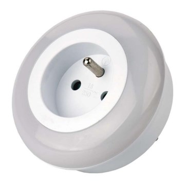 LED natlampe med fotosensor til stikkontakt 3xLED /0.63W/230V
