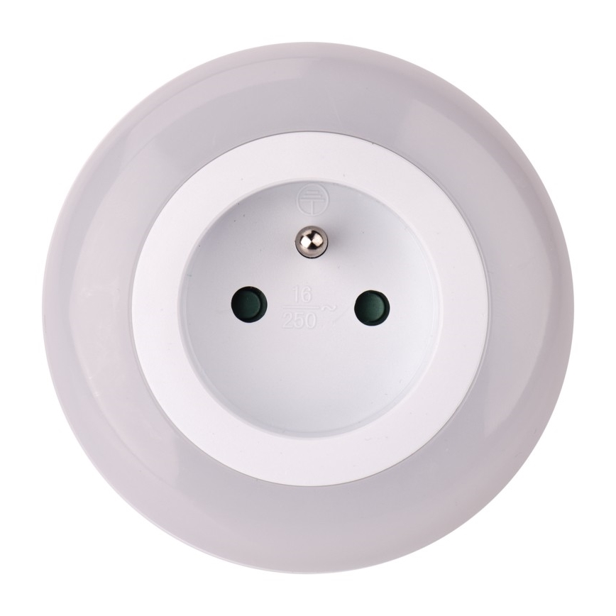 LED natlampe med fotosensor til stikkontakt 3xLED /0.63W/230V