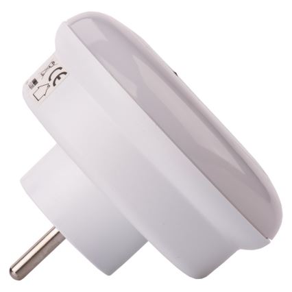 LED natlampe med fotosensor til stikkontakt 3xLED /0.63W/230V