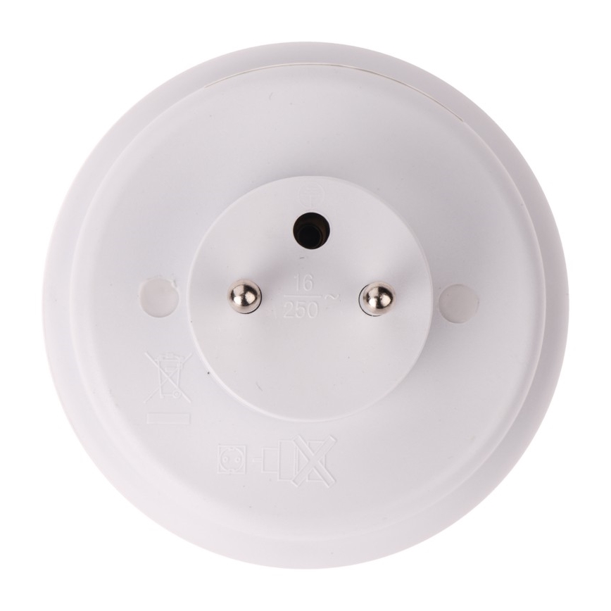 LED natlampe med fotosensor til stikkontakt 3xLED /0.63W/230V