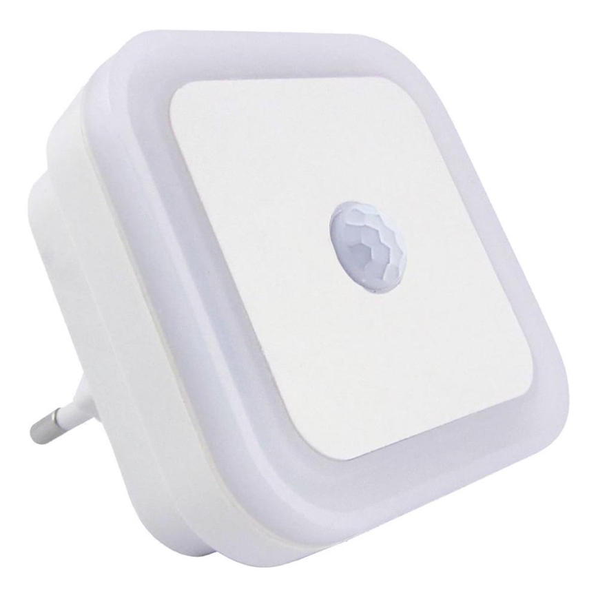 LED natlampe med sensor LED/0,5W/230V hvid