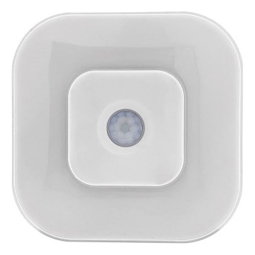 LED-natlampe med sensor LED/0,5W/4,5V 3xAAA hvid
