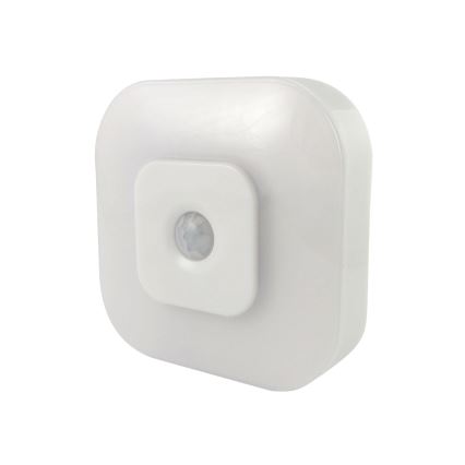 LED-natlampe med sensor LED/0,5W/4,5V 3xAAA hvid