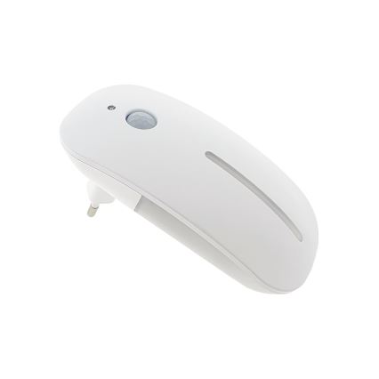 LED natlampe med sensor LED/1W/230V hvid