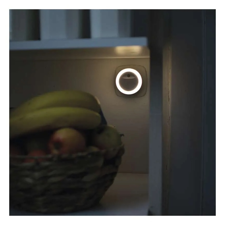 LED natlampe med skumringssensor LED/0,3W/230V