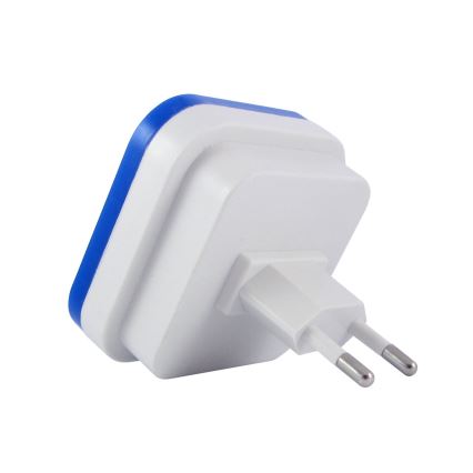 LED-natlampe med skumringssensor LED/0,5W/230V blå