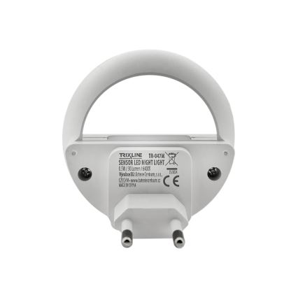 LED natlampe med skumringssensor LED/0,5W/230V hvid