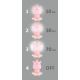 LED natlampe til børn dæmpbar LED/2,5W/230V pink flodhest