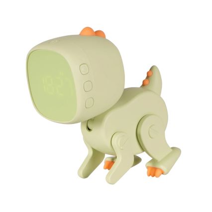 LED natlampe til børn m. RGBW-farver og vækkeur ROBOT LED/1W/5V 1200 mAh