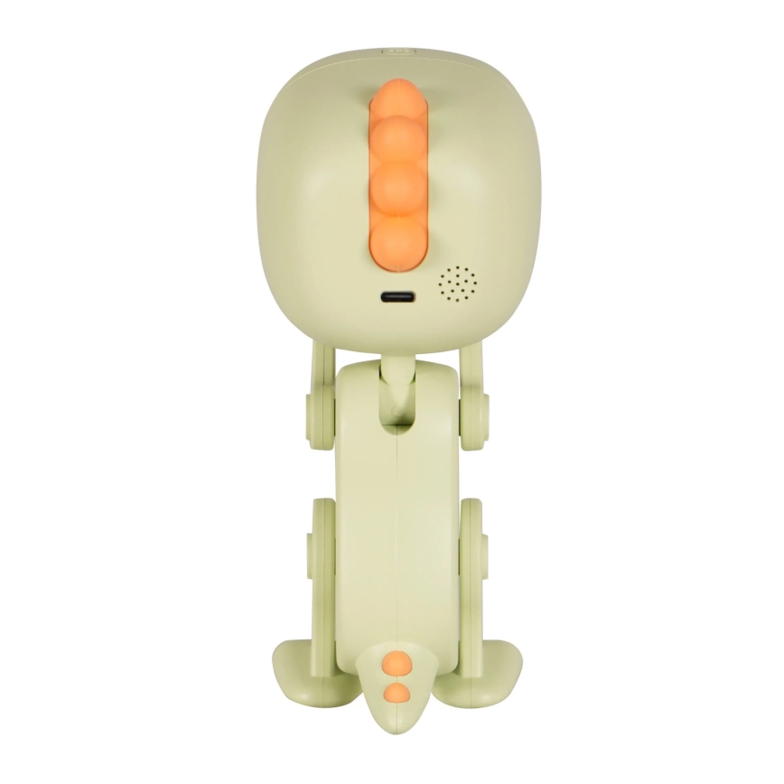 LED natlampe til børn m. RGBW-farver og vækkeur ROBOT LED/1W/5V 1200 mAh
