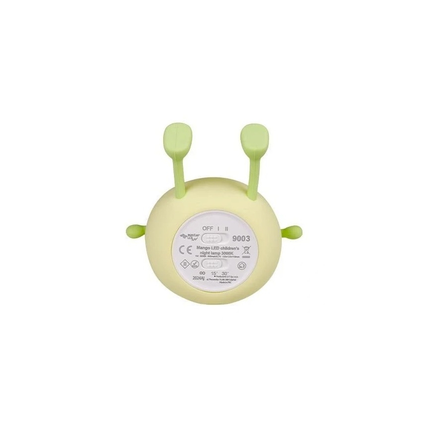 LED natlampe til børn dæmpbar og genopladelig LED/1W/5V 3000K 800 mAh mango