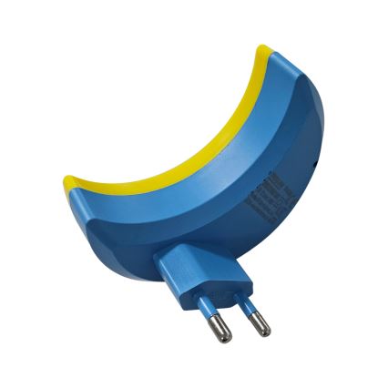 LED natlampe til børn med skumringssensor LED/0,5W/230V måne