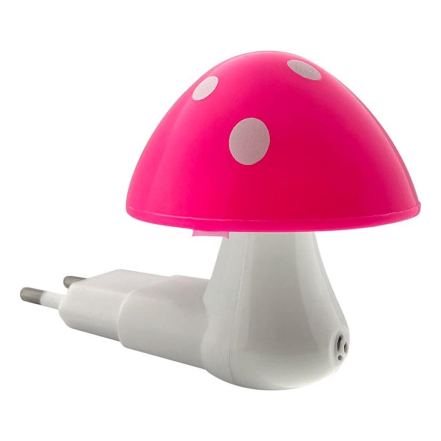 LED natlampe til børn med skumringssensor LED/0,5W/230V paddehat