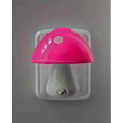 LED natlampe til børn med skumringssensor LED/0,5W/230V paddehat