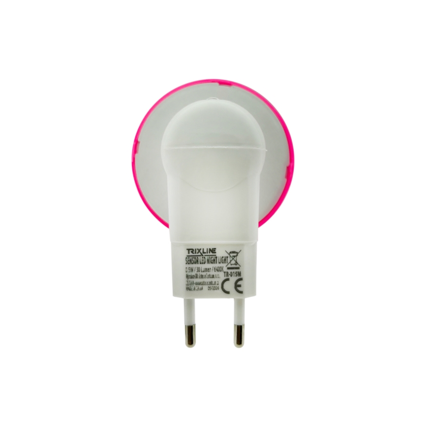 LED natlampe til børn med skumringssensor LED/0,5W/230V paddehat