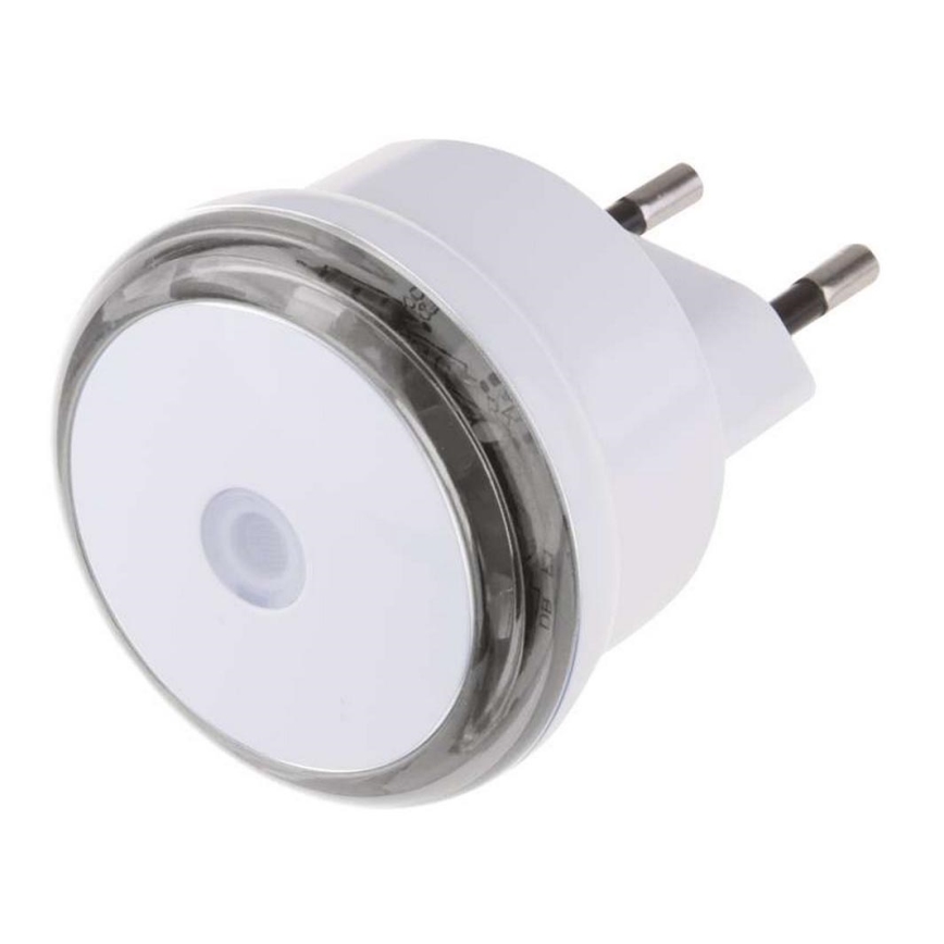 LED natlampe til stikkontakt med lyssensor 3xLED/0,5W/230V