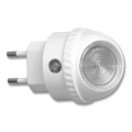 LED-natlampe til stikkontakt med sensor LED/0,4W/230V