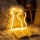 LED-neon borddekoration LED/2W/3xAA USB kat