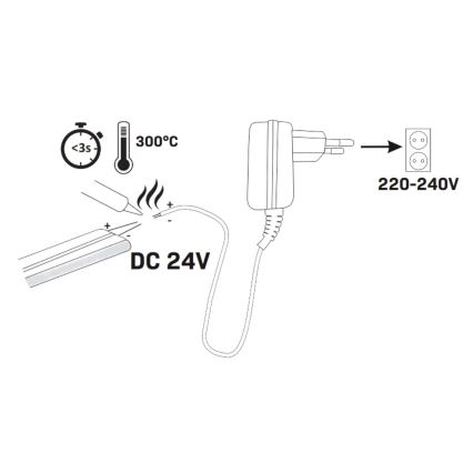 LED Neonbånd 5m LED/40W/24V orange IP65