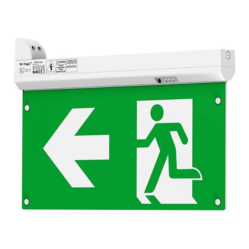 LED nødlampe EMERGENCY EXIT LED/2,5W/230V 04.01.2001 6000K