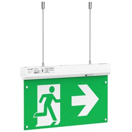 LED nødlampe EMERGENCY EXIT LED/2,5W/230V 04.01.2001 6000K