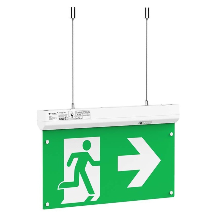 LED nødlampe EMERGENCY EXIT LED/2,5W/230V 04.01.2001 6000K
