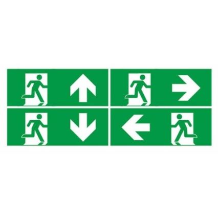 LED nødlampe EMERGENCY EXIT LED/3W/230V 6400K IP65