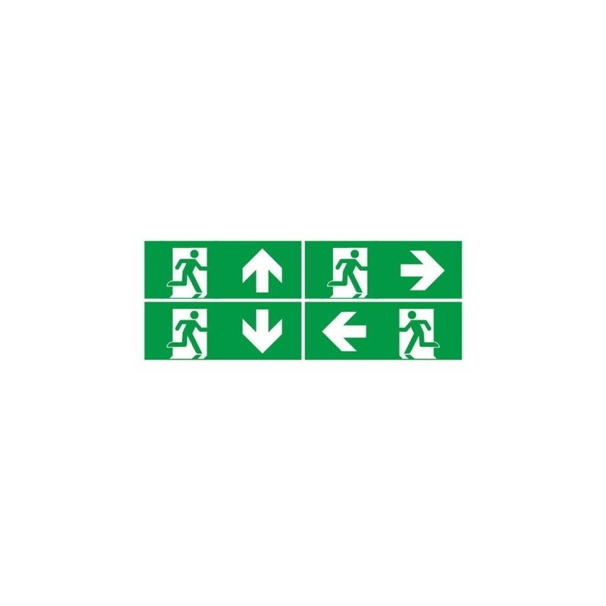 LED nødlampe EMERGENCY EXIT LED/3W/230V 6400K IP65