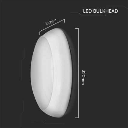 LED Nødlampe med sensor LED/8W/16W/20W/230V IP65 3000/4000/6500K