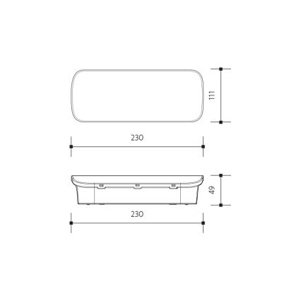 LED nødlampe VIRGO EVO LED/1W/230V 6000K IP65
