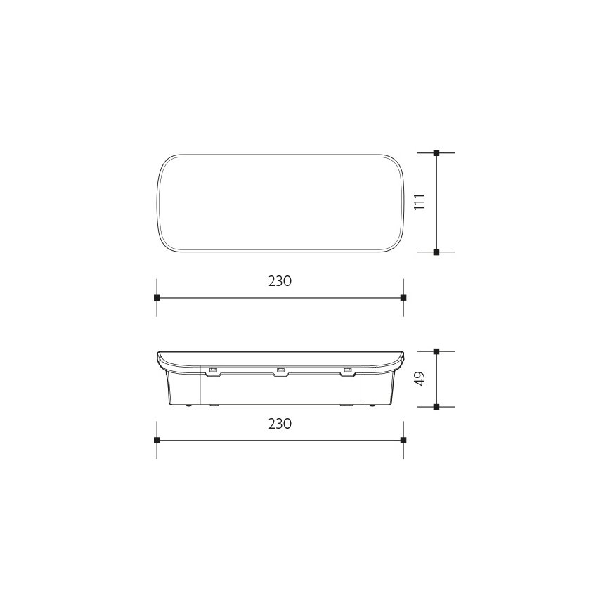 LED nødlampe VIRGO EVO LED/1W/230V 6000K IP65