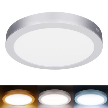 LED overflade-/indbygningspanel 2-i-1 18W/230V 3000/4000/6000K Ø 22,5 cm IP54 stř